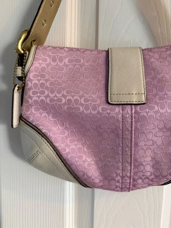 Coach Mini Soho pink and white y2k purse - Picture 11 of 16